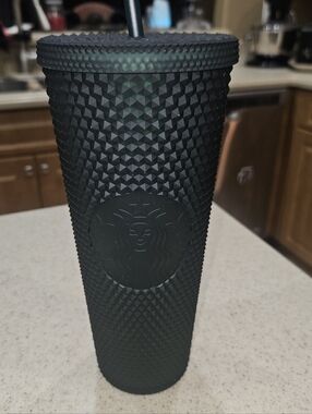 STARBUCKS TUMBLER, Rubber Grip Starbucks Tumbler With Straw, NWOT